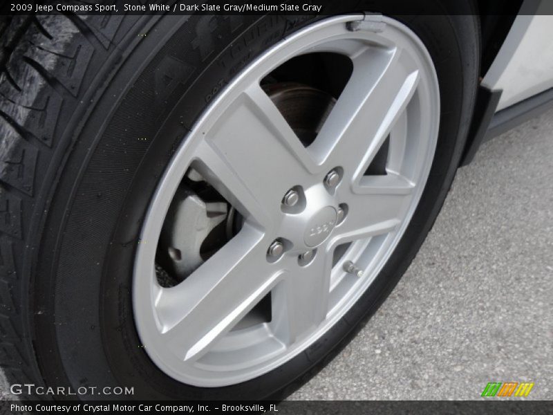 Stone White / Dark Slate Gray/Medium Slate Gray 2009 Jeep Compass Sport