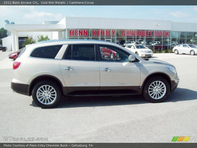 Gold Mist Metallic / Cashmere/Cocoa 2011 Buick Enclave CXL