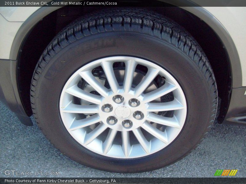 Gold Mist Metallic / Cashmere/Cocoa 2011 Buick Enclave CXL