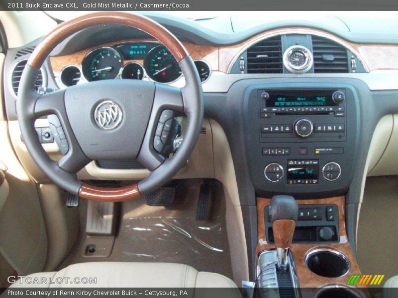 Gold Mist Metallic / Cashmere/Cocoa 2011 Buick Enclave CXL