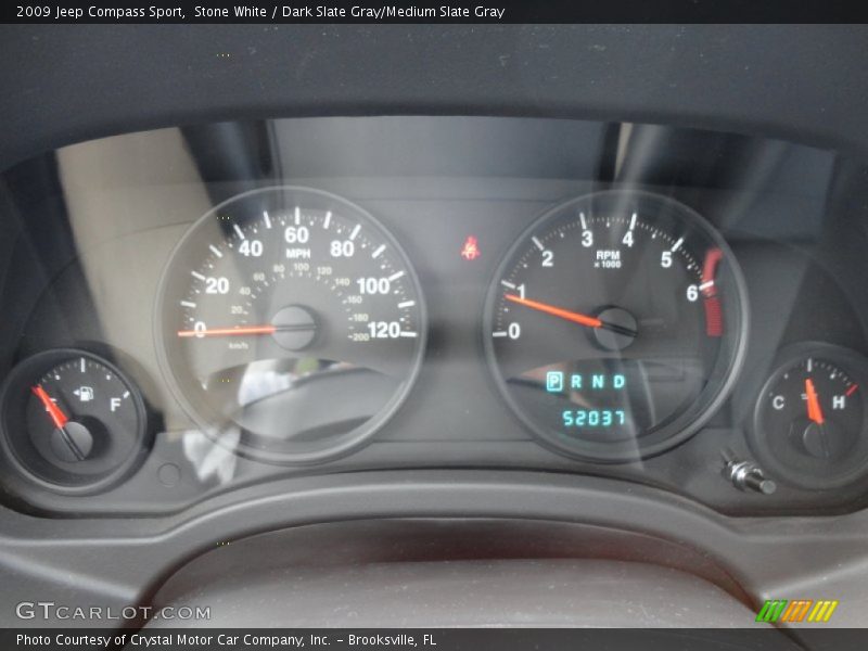 Stone White / Dark Slate Gray/Medium Slate Gray 2009 Jeep Compass Sport