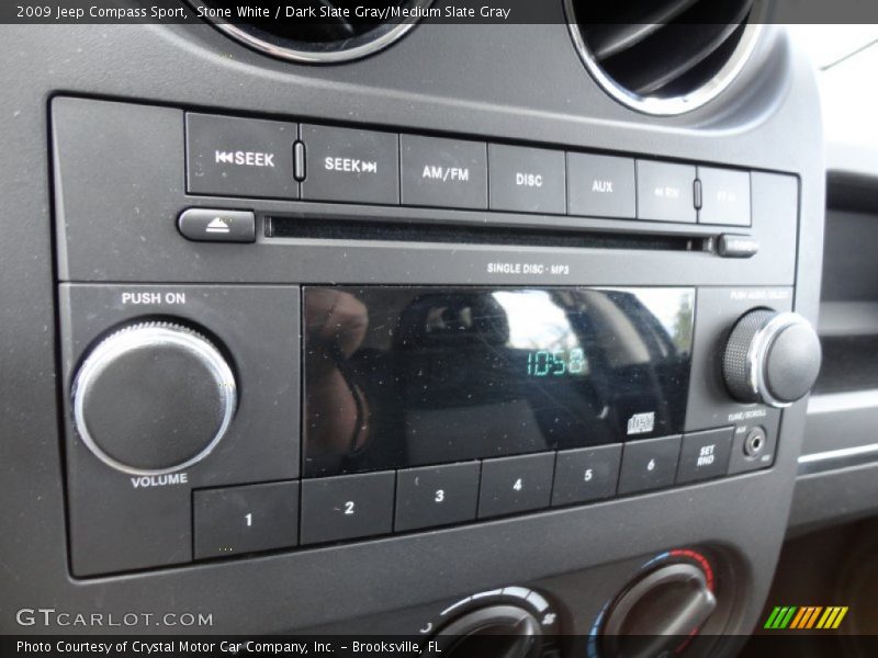 Stone White / Dark Slate Gray/Medium Slate Gray 2009 Jeep Compass Sport