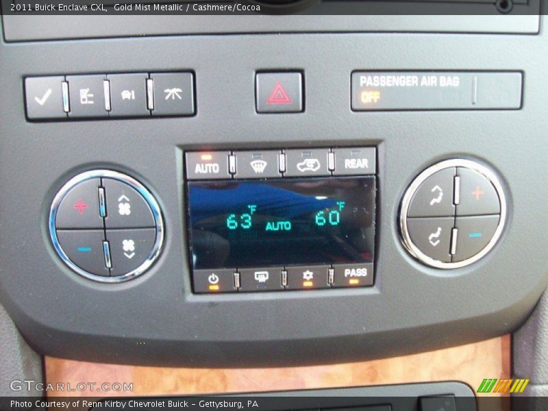 Gold Mist Metallic / Cashmere/Cocoa 2011 Buick Enclave CXL