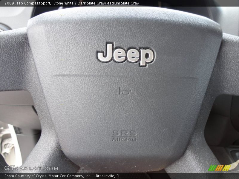 Stone White / Dark Slate Gray/Medium Slate Gray 2009 Jeep Compass Sport