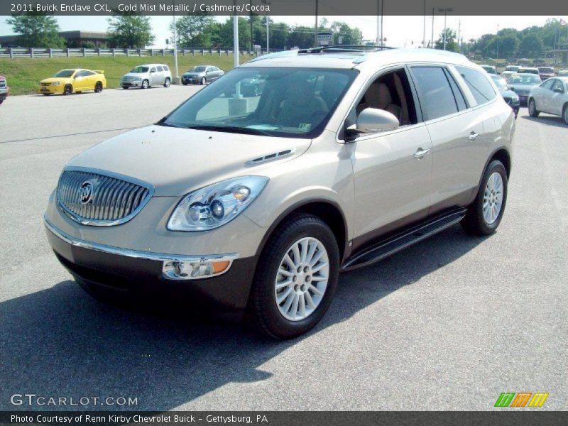 Gold Mist Metallic / Cashmere/Cocoa 2011 Buick Enclave CXL