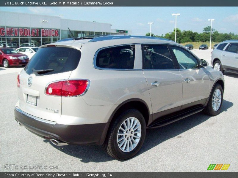 Gold Mist Metallic / Cashmere/Cocoa 2011 Buick Enclave CXL