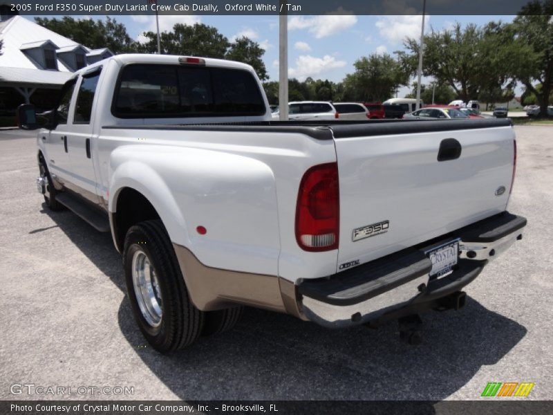 Oxford White / Tan 2005 Ford F350 Super Duty Lariat Crew Cab Dually