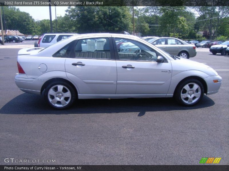 CD Silver Metallic / Black/Red 2002 Ford Focus ZTS Sedan
