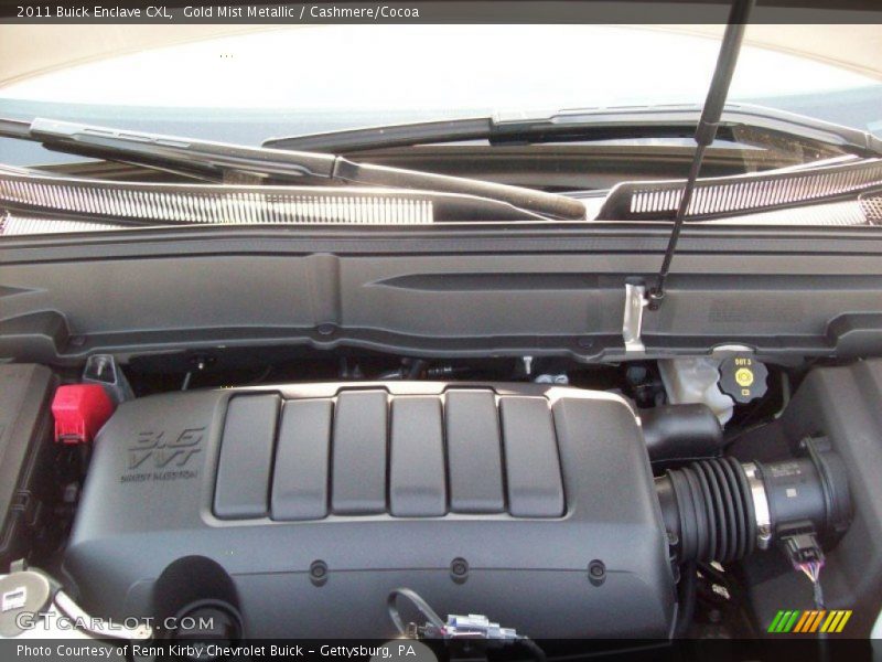 Gold Mist Metallic / Cashmere/Cocoa 2011 Buick Enclave CXL