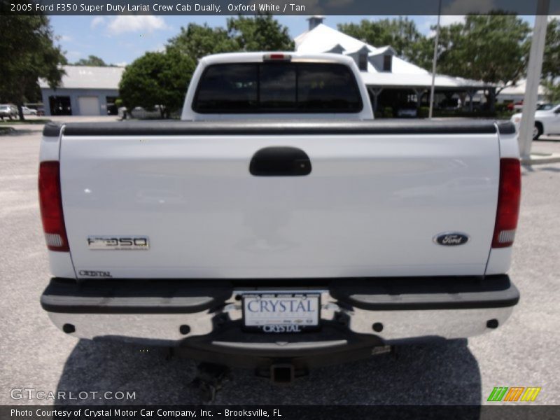 Oxford White / Tan 2005 Ford F350 Super Duty Lariat Crew Cab Dually