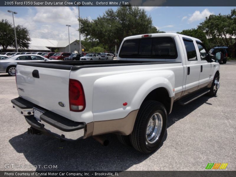 Oxford White / Tan 2005 Ford F350 Super Duty Lariat Crew Cab Dually