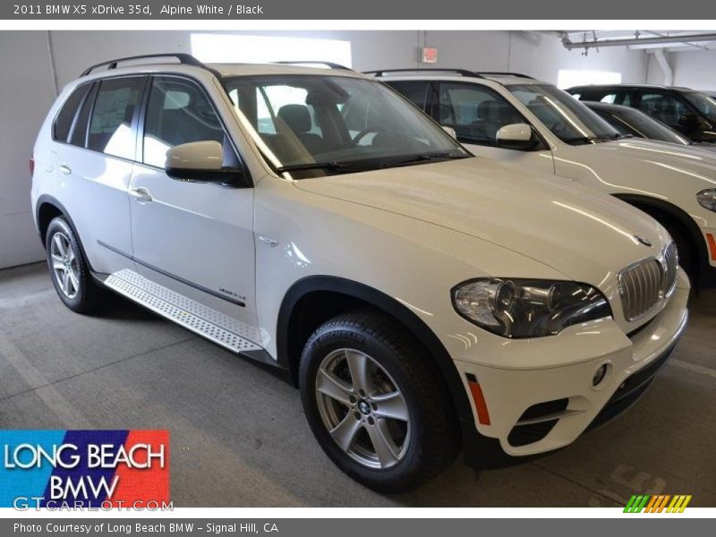 Alpine White / Black 2011 BMW X5 xDrive 35d