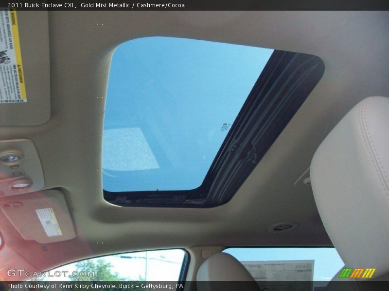 Gold Mist Metallic / Cashmere/Cocoa 2011 Buick Enclave CXL