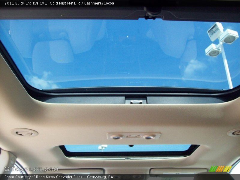 Gold Mist Metallic / Cashmere/Cocoa 2011 Buick Enclave CXL
