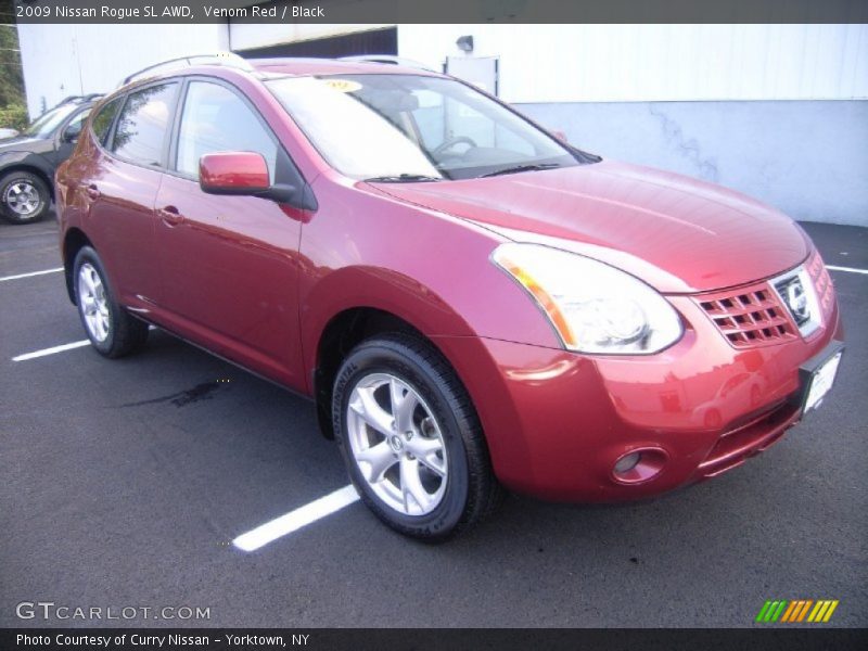 Venom Red / Black 2009 Nissan Rogue SL AWD