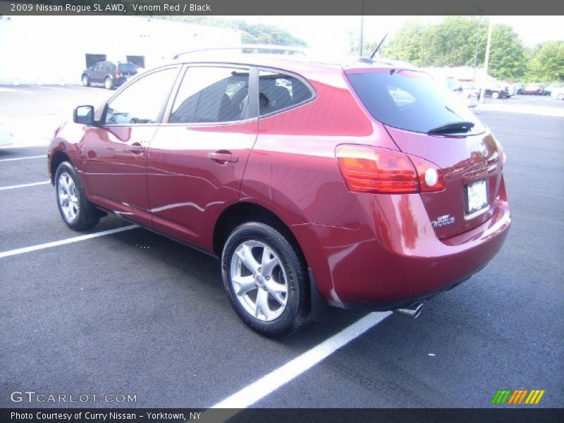 Venom Red / Black 2009 Nissan Rogue SL AWD