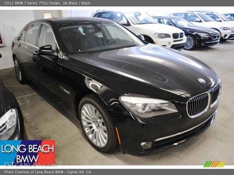 Jet Black / Black 2012 BMW 7 Series 750Li Sedan