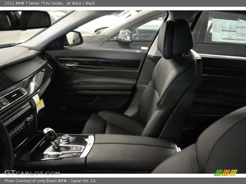 Jet Black / Black 2012 BMW 7 Series 750Li Sedan