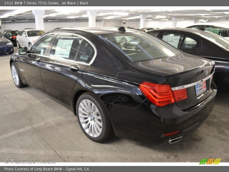 Jet Black / Black 2012 BMW 7 Series 750Li Sedan