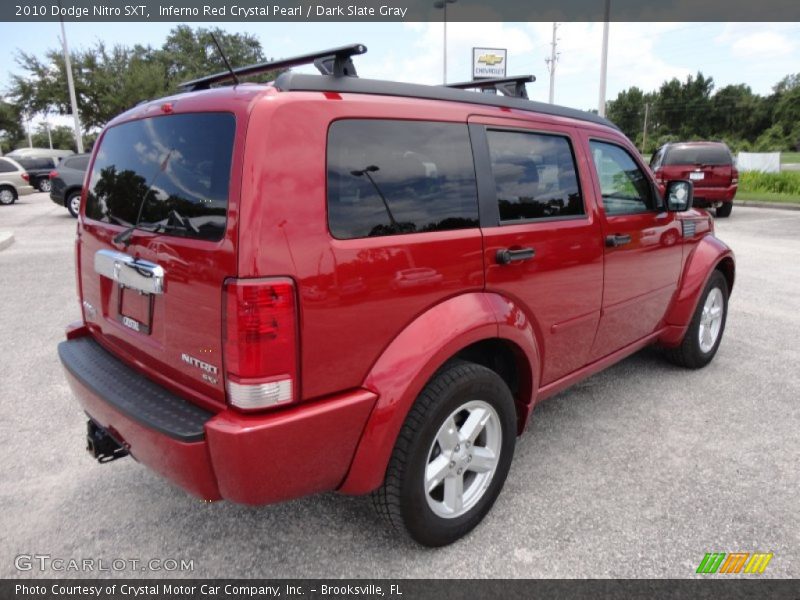 Inferno Red Crystal Pearl / Dark Slate Gray 2010 Dodge Nitro SXT