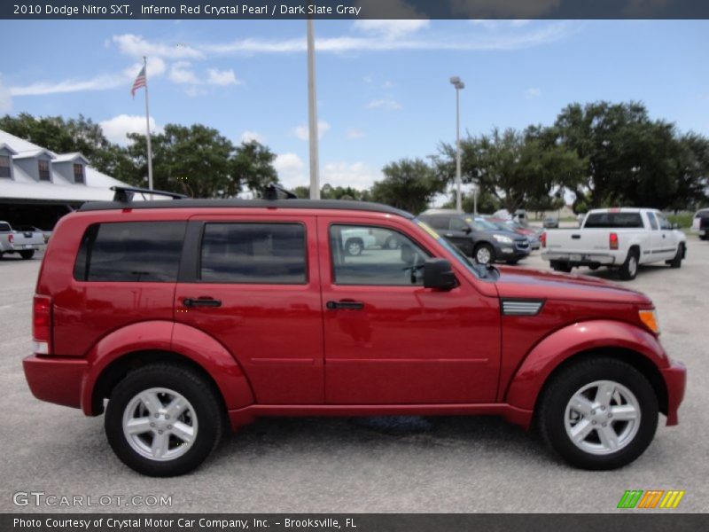 Inferno Red Crystal Pearl / Dark Slate Gray 2010 Dodge Nitro SXT