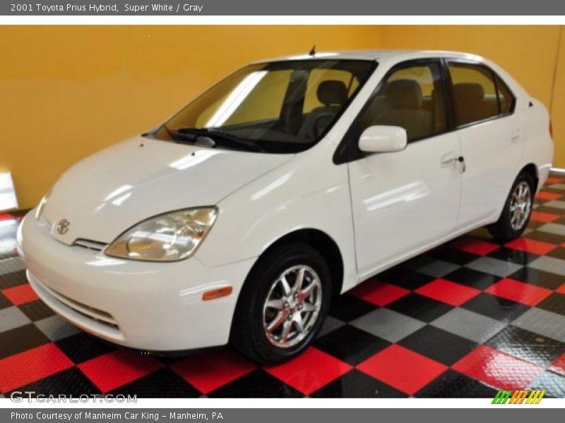 Super White / Gray 2001 Toyota Prius Hybrid