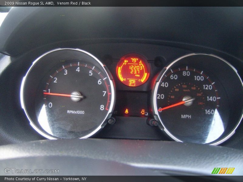 Venom Red / Black 2009 Nissan Rogue SL AWD