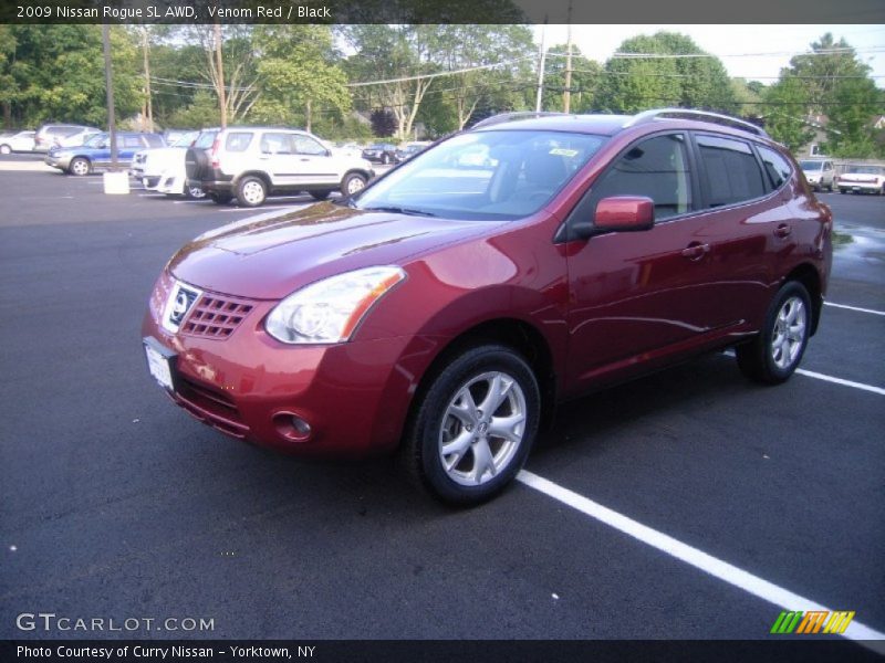 Venom Red / Black 2009 Nissan Rogue SL AWD