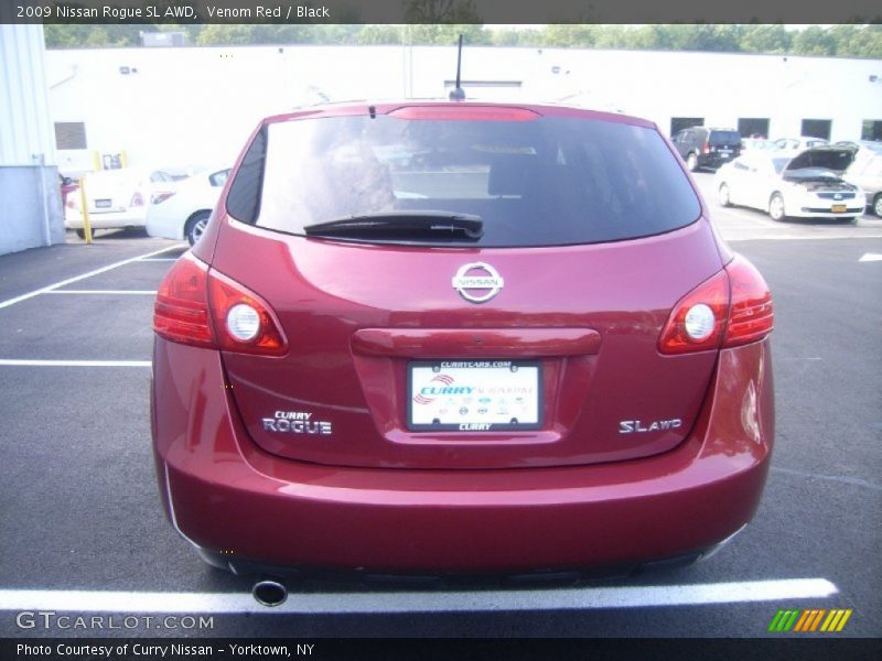 Venom Red / Black 2009 Nissan Rogue SL AWD