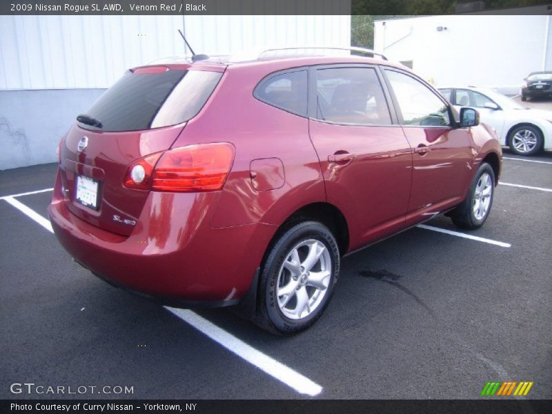 Venom Red / Black 2009 Nissan Rogue SL AWD