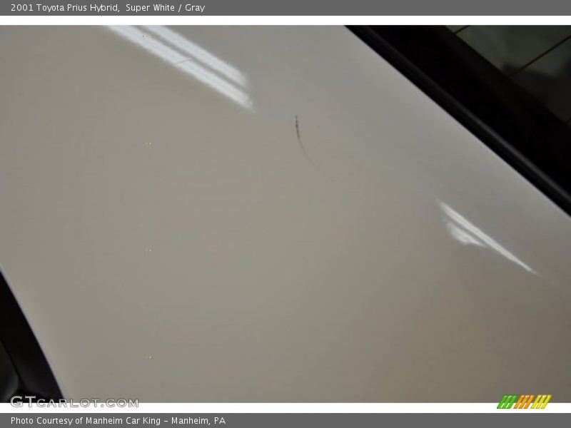 Super White / Gray 2001 Toyota Prius Hybrid
