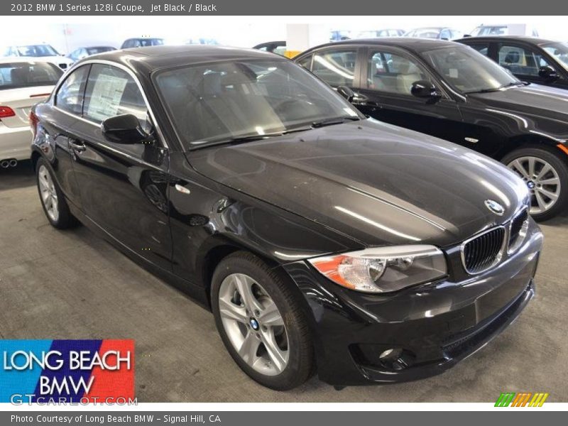 Jet Black / Black 2012 BMW 1 Series 128i Coupe