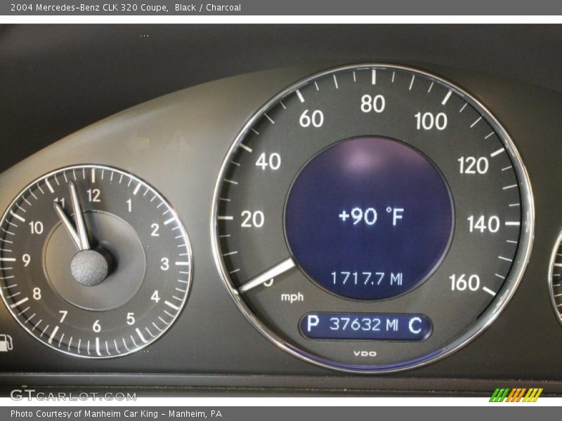 Black / Charcoal 2004 Mercedes-Benz CLK 320 Coupe