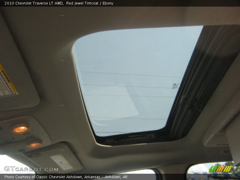 Red Jewel Tintcoat / Ebony 2010 Chevrolet Traverse LT AWD
