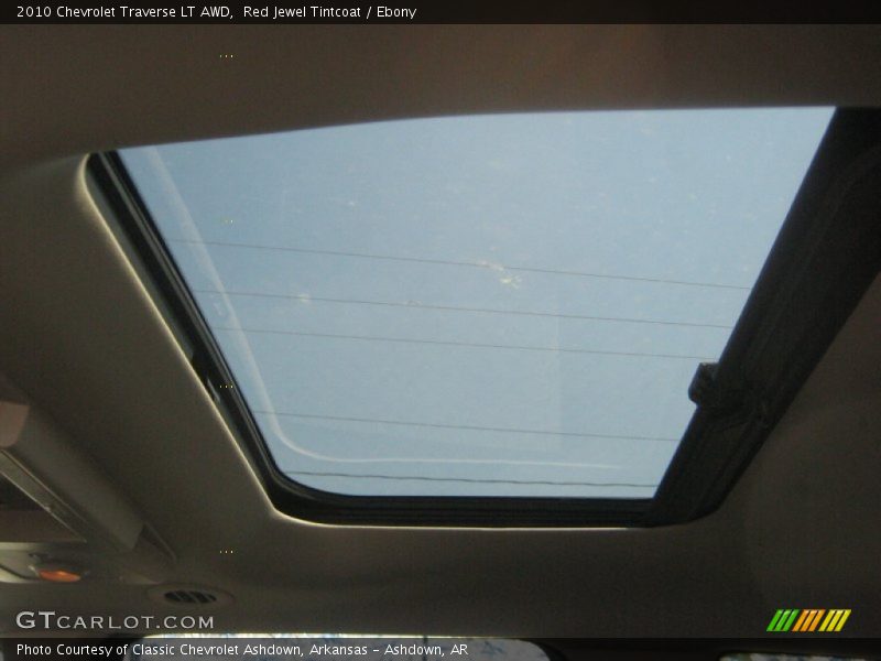 Red Jewel Tintcoat / Ebony 2010 Chevrolet Traverse LT AWD