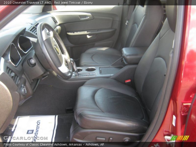 Red Jewel Tintcoat / Ebony 2010 Chevrolet Traverse LT AWD
