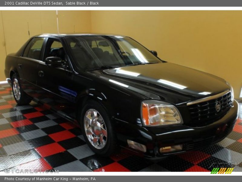 Sable Black / Black 2001 Cadillac DeVille DTS Sedan