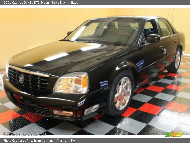 Sable Black / Black 2001 Cadillac DeVille DTS Sedan