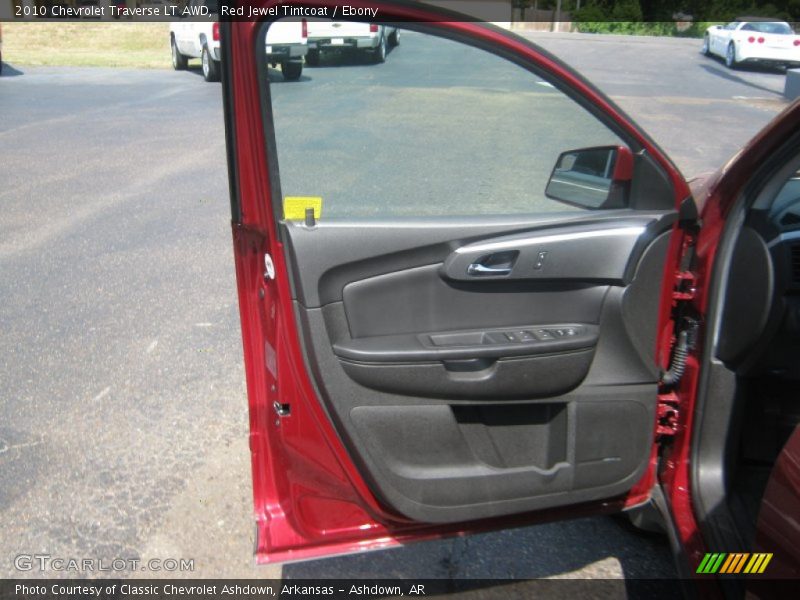 Red Jewel Tintcoat / Ebony 2010 Chevrolet Traverse LT AWD
