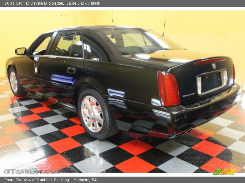 Sable Black / Black 2001 Cadillac DeVille DTS Sedan