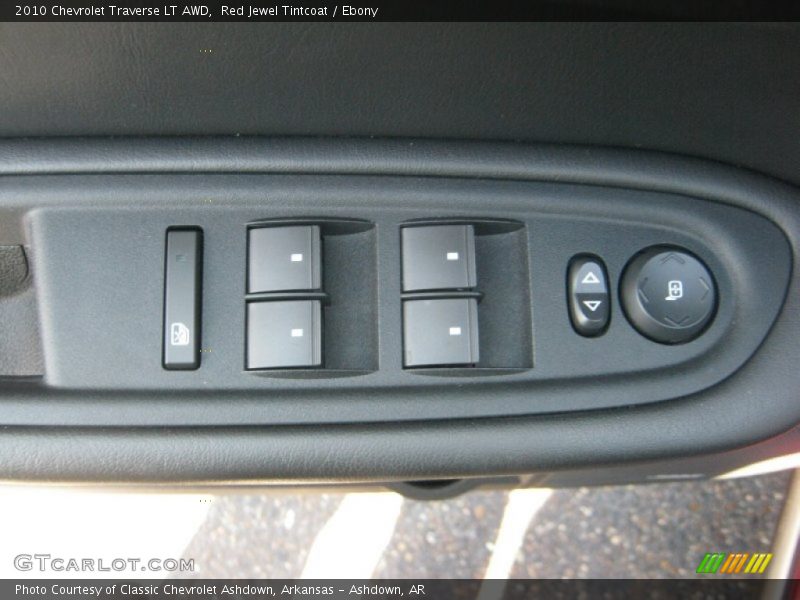 Red Jewel Tintcoat / Ebony 2010 Chevrolet Traverse LT AWD