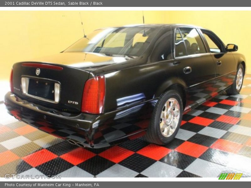 Sable Black / Black 2001 Cadillac DeVille DTS Sedan