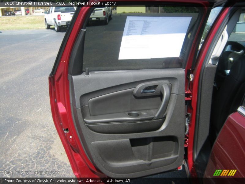 Red Jewel Tintcoat / Ebony 2010 Chevrolet Traverse LT AWD