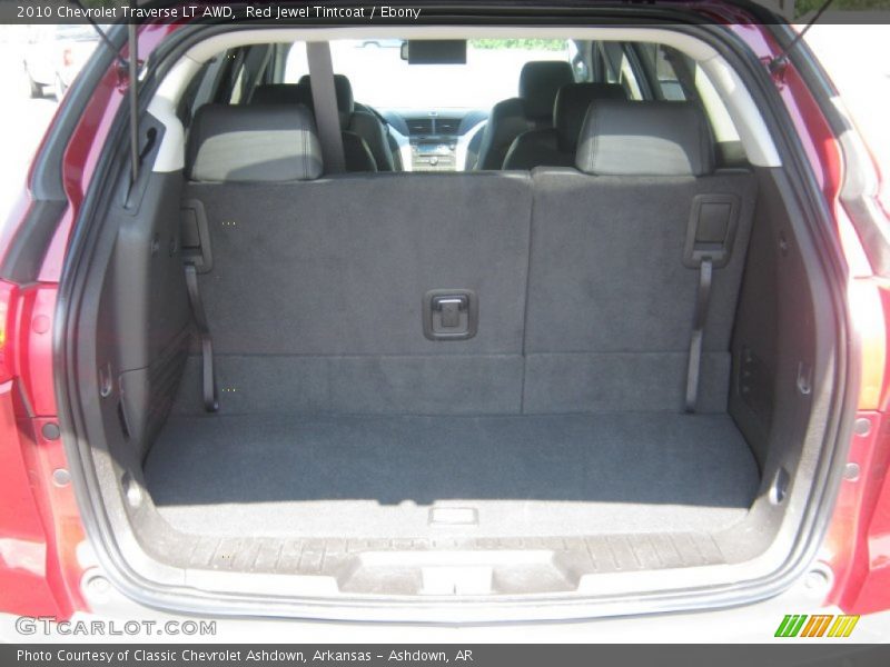 Red Jewel Tintcoat / Ebony 2010 Chevrolet Traverse LT AWD