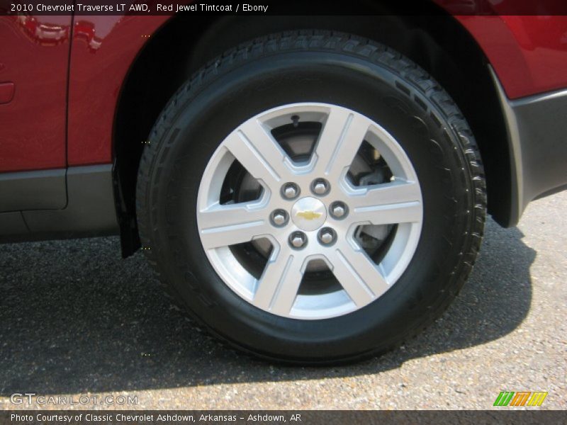 Red Jewel Tintcoat / Ebony 2010 Chevrolet Traverse LT AWD