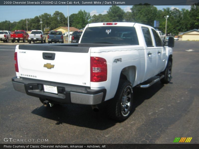 Summit White / Dark Titanium 2009 Chevrolet Silverado 2500HD LS Crew Cab 4x4