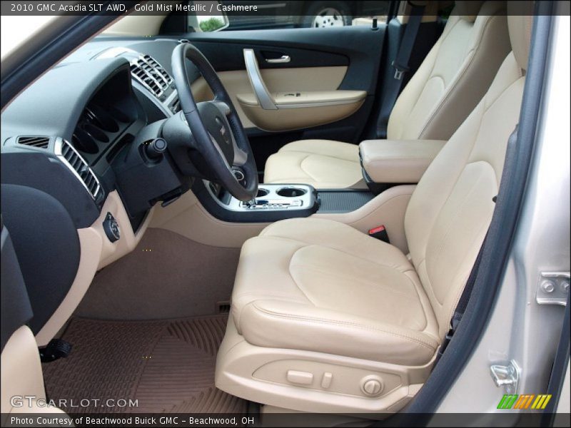 Gold Mist Metallic / Cashmere 2010 GMC Acadia SLT AWD