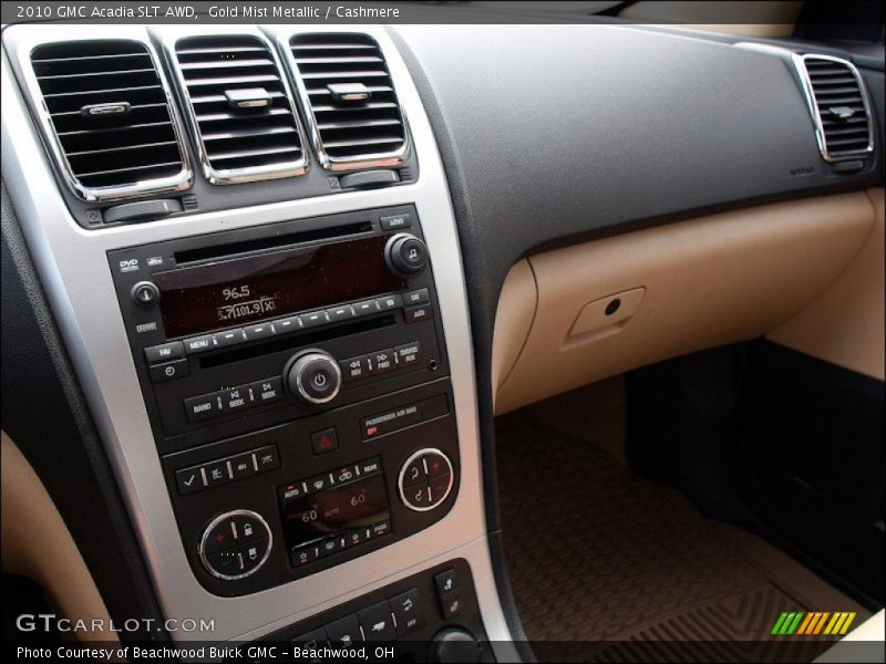 Gold Mist Metallic / Cashmere 2010 GMC Acadia SLT AWD