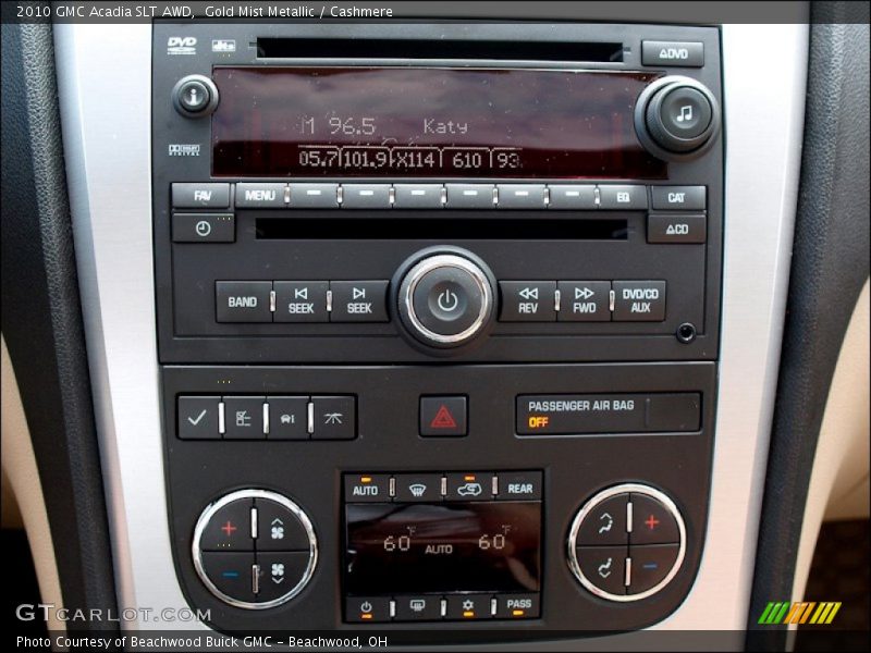 Gold Mist Metallic / Cashmere 2010 GMC Acadia SLT AWD