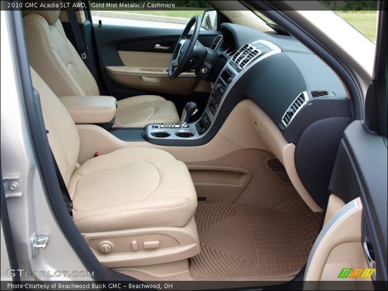 Gold Mist Metallic / Cashmere 2010 GMC Acadia SLT AWD